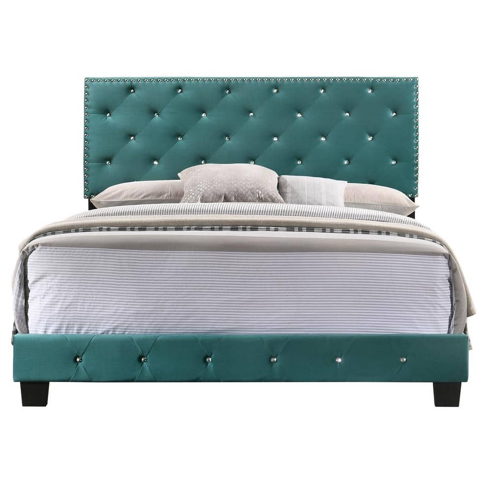 Suffolk Green Queen Panel Bed