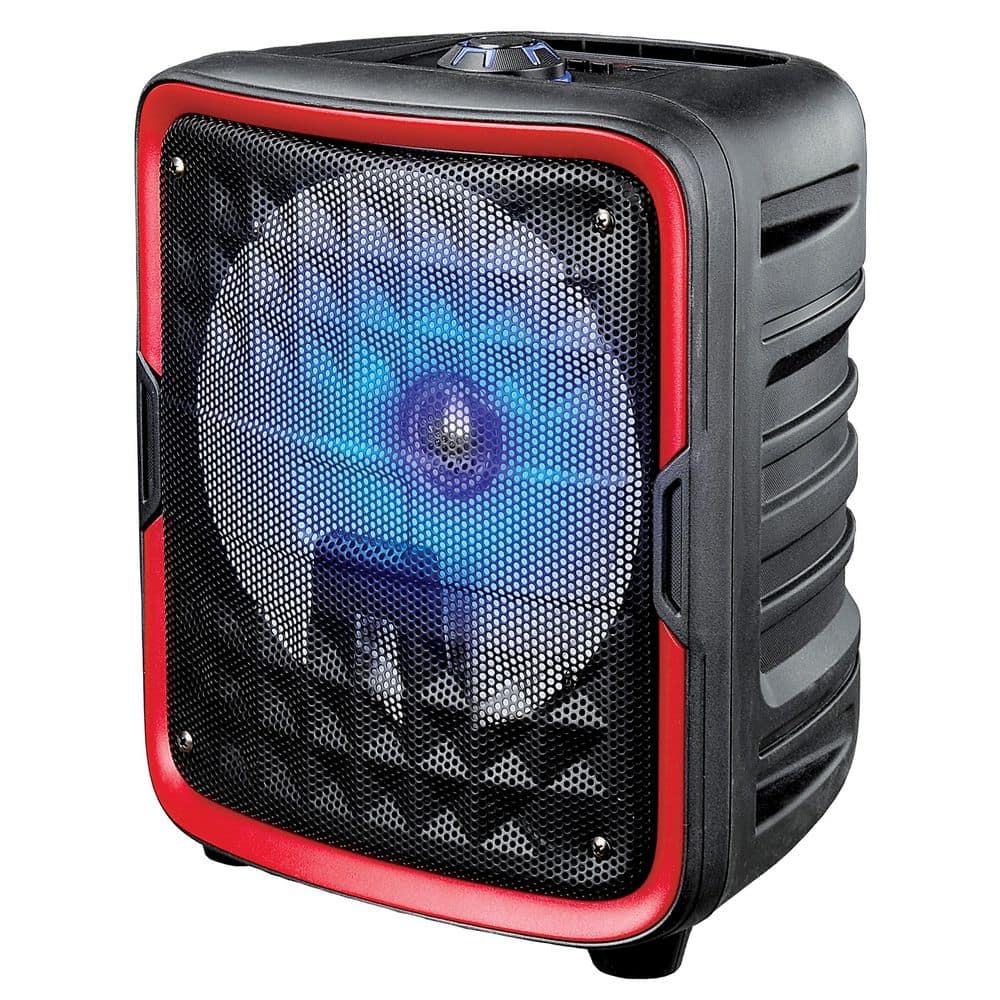 8 in. Bluetooth Speakers in Red with TWS Technology