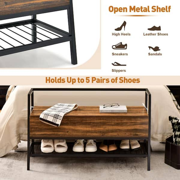 Manzanola shoe storage online bench