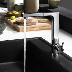 Ascend Single-Handle Pull Out Sprayer Kitchen Faucet with CeraDox Technology in Polished Chrome