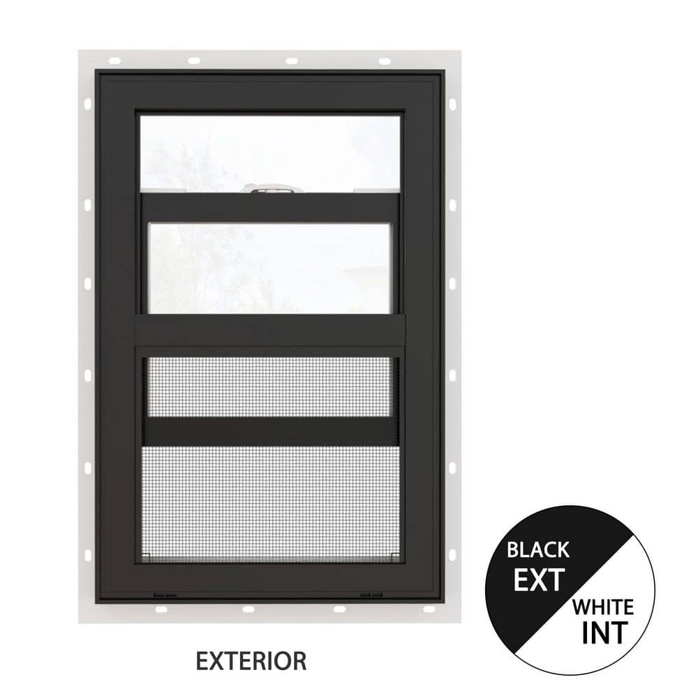 ARK DESIGN 28 in. x 36 in. 62-Series Double Glazed Single Hung Vinyl ...
