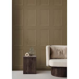Honey Brown Faux Wood Panel Vinyl Peel and Stick Wallpaper Roll (Covers 40.5 sq. ft.)