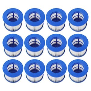 Water Filter Cartridge for Inflatable Hot tub Spa - Blue - Lot of 12