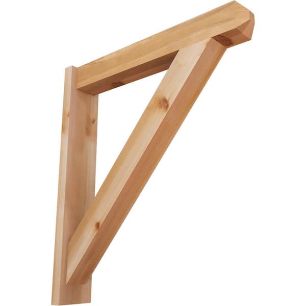 Ekena Millwork 6 in. x 34 in. x 30 in. Western Red Cedar Traditional Craftsman Smooth Outlooker