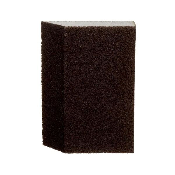 3M 2-7/8 in. x 4-7/8 in. 80 Medium-Grit Single Angled Sanding Sponge (3 Sponge-Pack)