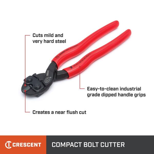thumbnail image 2 of Mini Bolt Cutter Metric 55 Steel Cut Wires 2 Colors Plastic Dip Handle Hand Tool For Cutting Soft Metal Rods Rivets Chain 2 of 11