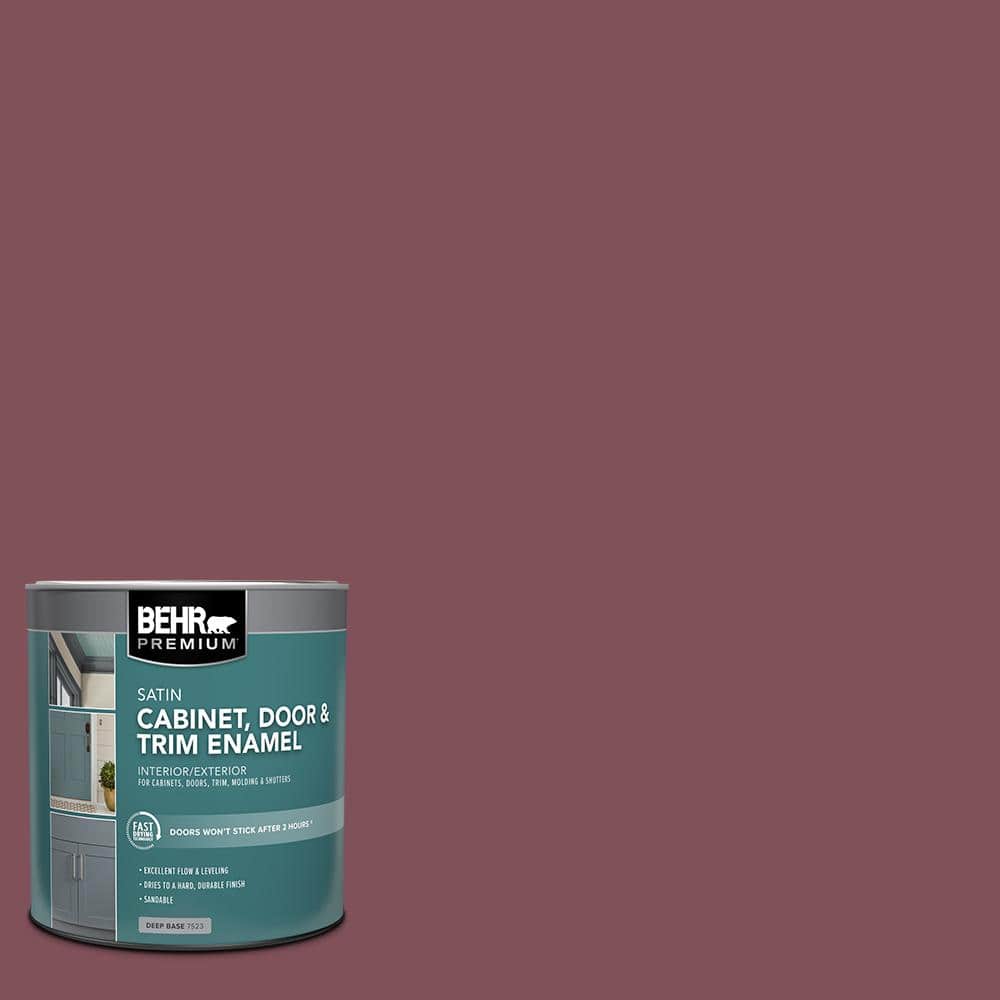1 qt. #HDC-CL-02 Fine Burgundy Satin Enamel Interior/Exterior Cabinet, Door & Trim Paint price history on PriceWatchPro