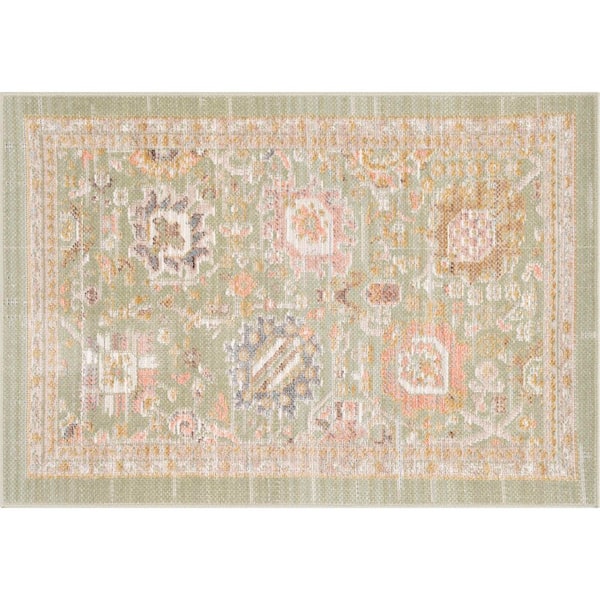 Crestwood Sage 2 ft. x 3 ft. Oriental Indoor Area Rug