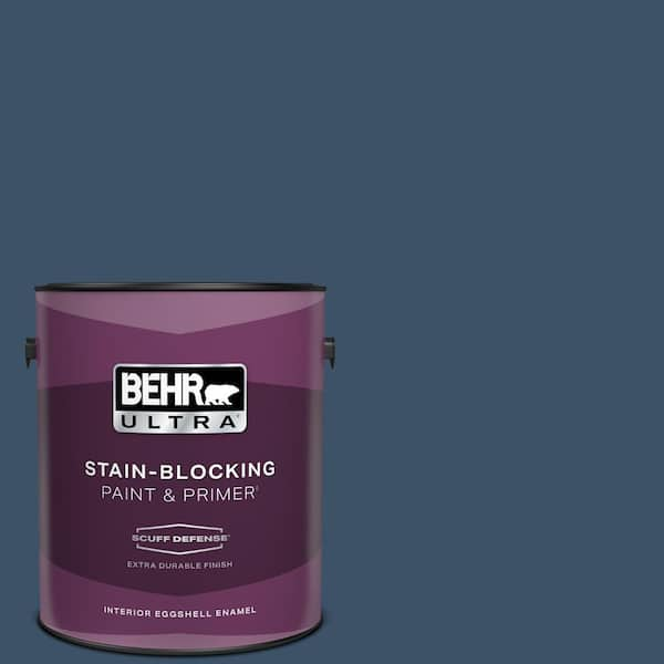 BEHR ULTRA 1 gal. Home Decorators Collection #HDC-SM14-7 Midnight Mosaic Extra Durable Eggshell Enamel Interior Paint & Primer