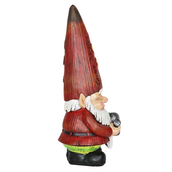 Garden Gnome With Super Long Striped Hat Sketch Rectangle Rubber
