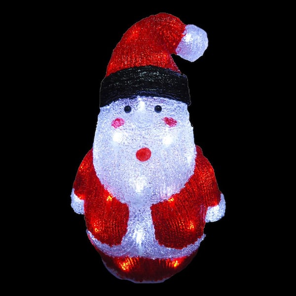 National Tree Company 16 in. Santa Decoration with LED Lights