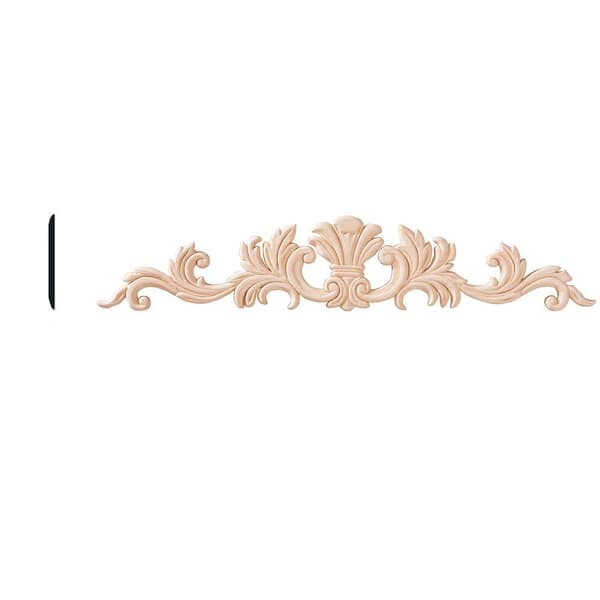 HOUSE OF FARA 1/4 in. x 3-3/8 in. x 18 in. Birch Wood Mantel Accent Moulding