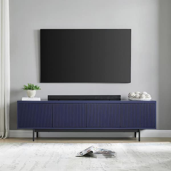Meyer&Cross Whitman 70 in. Dark Blue TV Stand Fits TV's up to 75