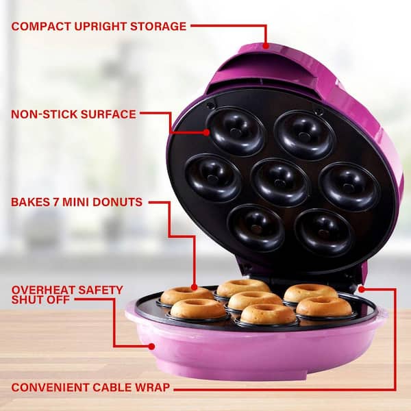 Brentwood Appliances 750 W Pink Electric Food Maker (Mini Donut