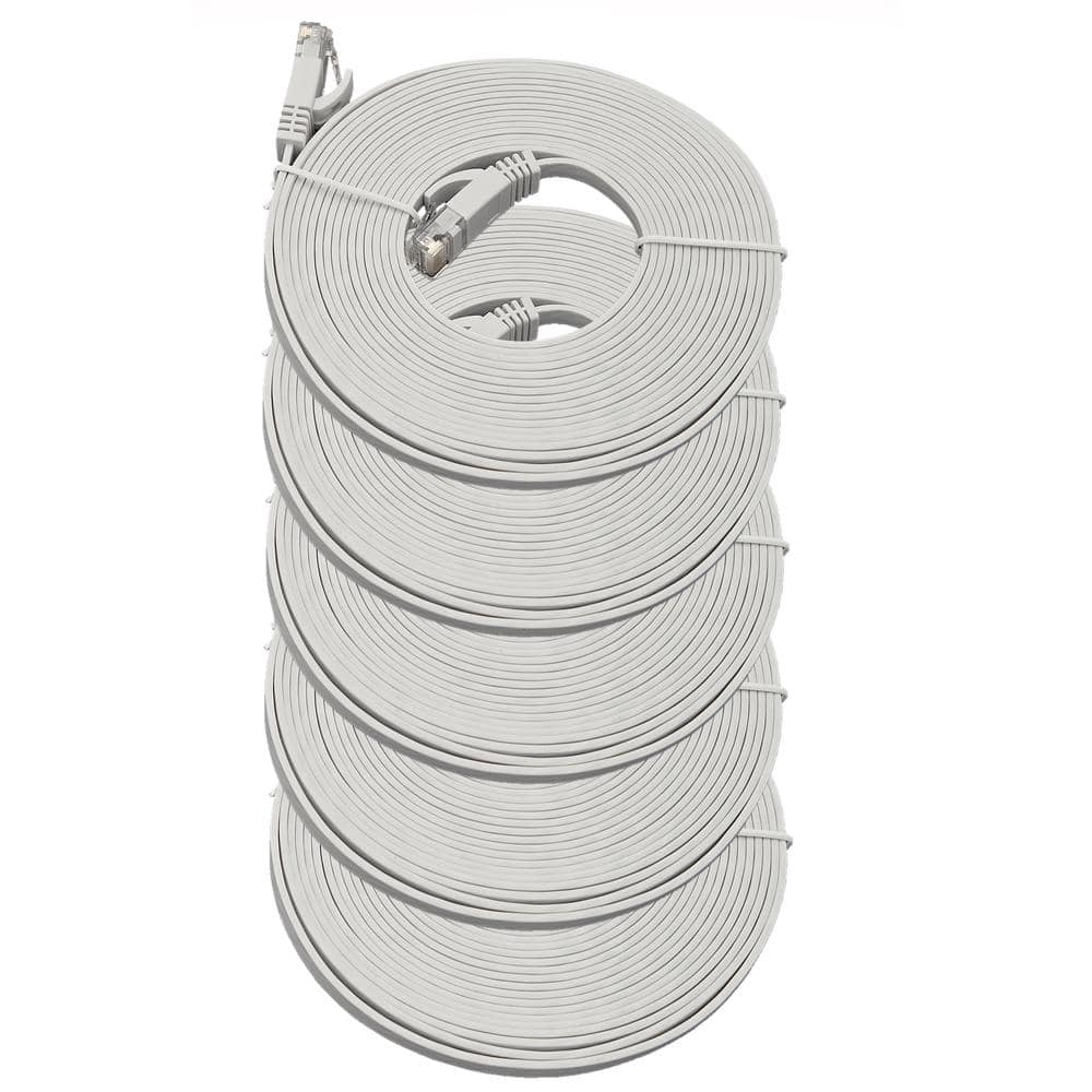 Micro Connectors, Inc 7 ft. Cat6 UTP RJ45 Flat Patch (30AWG) Cable