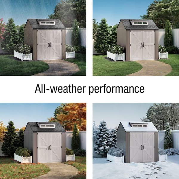 Rubbermaid 7 ft. x 7 ft. Storage Shed 2119053 - The Home Depot