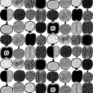 Black and White Kompotti Peel and Stick Wallpaper