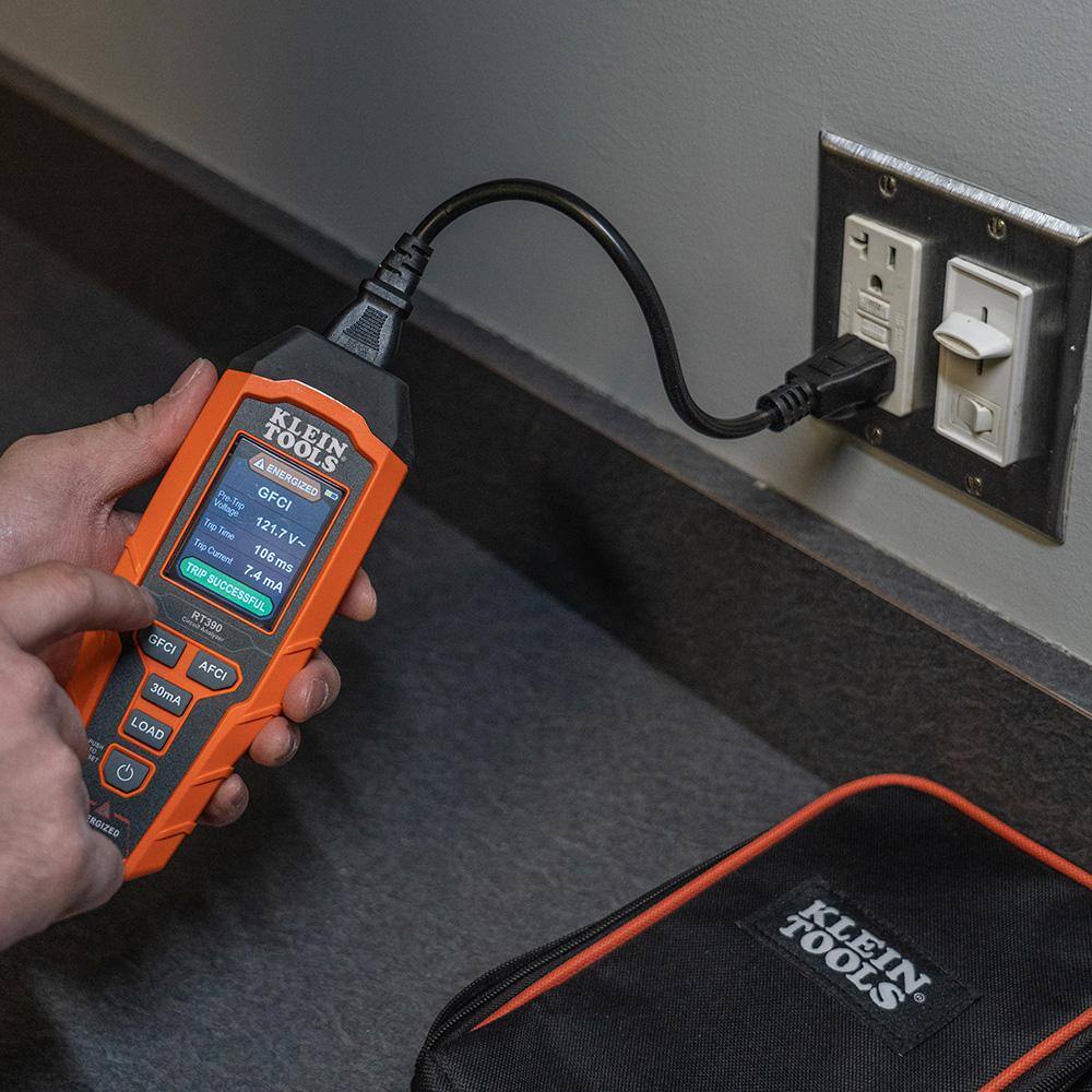Orange ABS Plastic Digital Circuit Analyzer with LCD Display