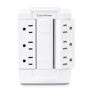 Eagle Ivory Single Gang 6-Outlet Grounding Tap Adapter – 15A 125V 1875W – C1146V, New