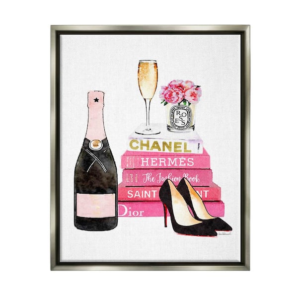 The Stupell Home Decor Collection Glam Fashion Champagne Bottles