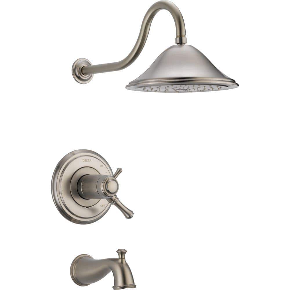 Cassidy TempAssure 17T Series 1-Handle Tub and Shower Faucet Trim Kit Only in Stainless (Valve Not Included) price history on PriceWatchPro