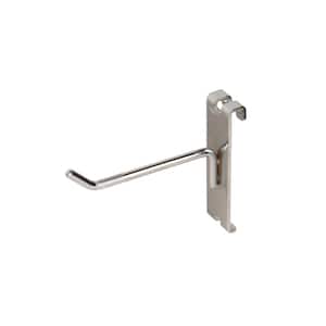Econoco Deluxe Hook for Slat Wall, 6 Chrome (Pack of 96)