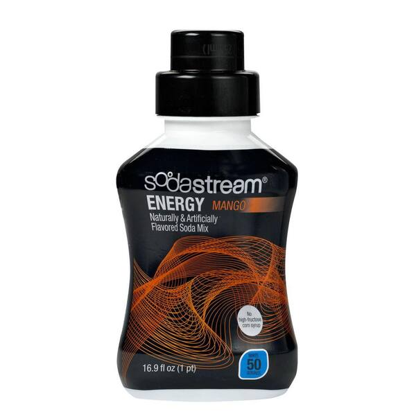 SodaStream 500ml Soda Mix - Energy Mango (Case of 4)