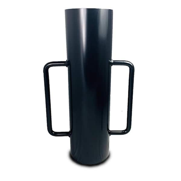 Heavy Duty 3 in. x 9 in. x 24 in. Black Carbon Steel Fence Post Driver 34 lbs.