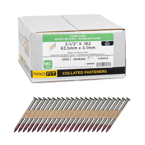 1-1/2 in. x 0.148 Bright Finish Smooth Shank Paper Tape Joist Hanger Nails (2000-Per Box)