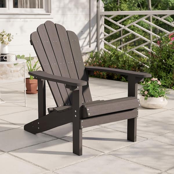 Sonkuki Coffee Weather Resistant Plastic Adirondack Chair