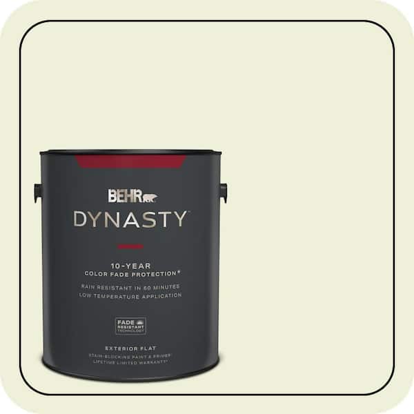 BEHR DYNASTY 1 gal. #P360-1 Budding Leaf Flat Exterior Stain-Blocking Paint & Primer