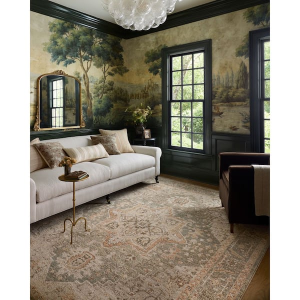 Loloi Chris Love Julia Palma Olive/Spice 9 ft. 6 in. x 1 3 ft. 10