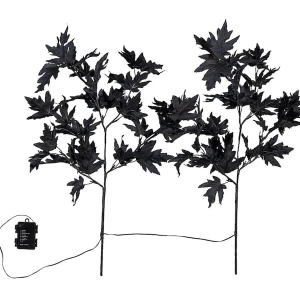 Halloween Maple Indoor/Outdoor LED Color Changing Artificial Branch, 33"H
