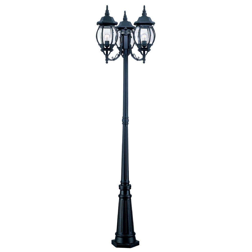 Acclaim Lighting Chateau 85-in H Matte Black Hardwired Incandescent Post Light Acclaim Lighting Chateau 85-in H Matte Black Hardwired Incandescent Post Light