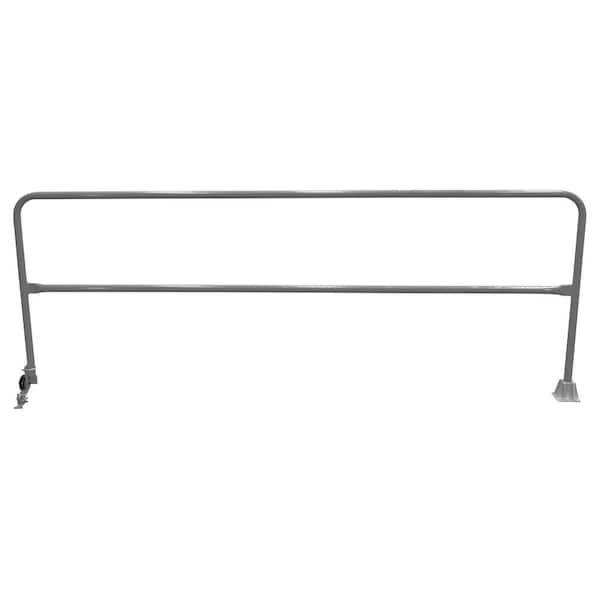 Vestil 10 ft. L Gray Semi Gloss Steel Dock Safety Swing Gate