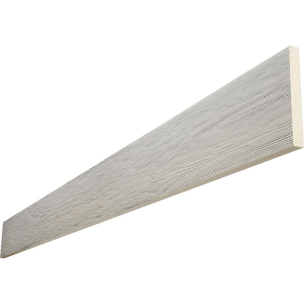 Ekena Millwork Endurathane 1 in. H x 4 in. W x 8 ft. L Rough Sawn Driftwood Faux Wood Beam Plank