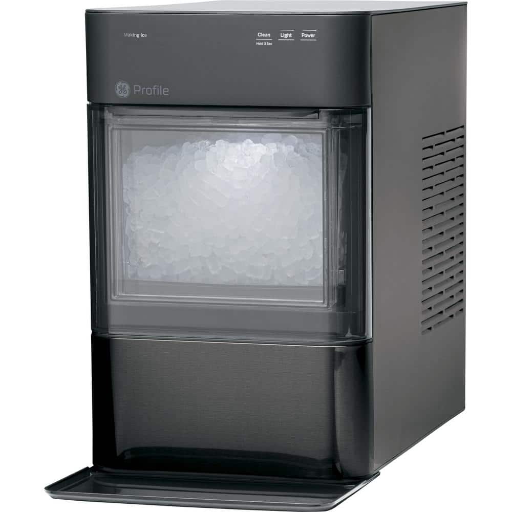 Black Stainless Steel Portable Nugget Ice Maker with WiFi