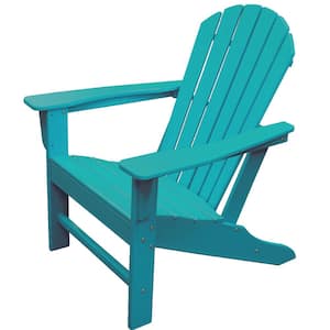 Atlantic Classic Curveback Seafoam Plastic Outdoor Patio Adirondack Chair