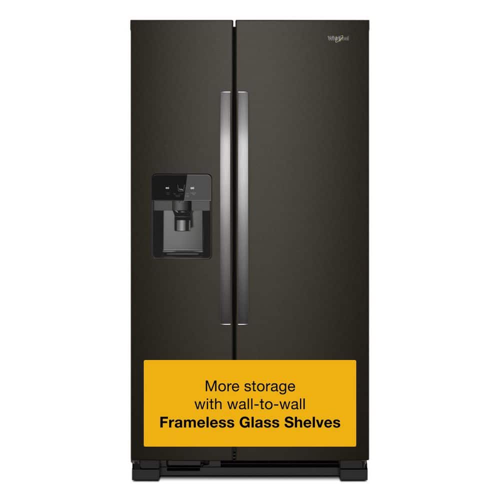 Whirlpool 25 cu. ft. Side by Side Refrigerator in Fingerprint