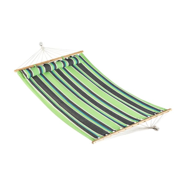 BLISS HAMMOCKS 80 in. Caribbean Hammock Bed with Pillow, Velcro Straps ...