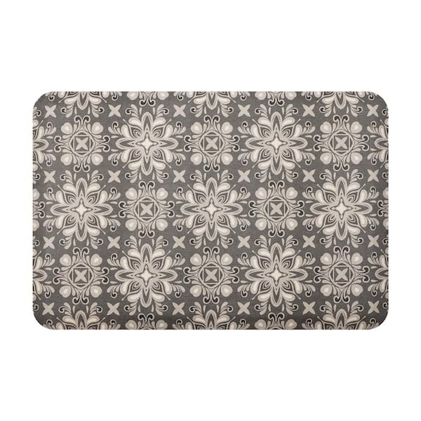 Sole Comfort Anti-Fatigue Mat, Boho Medallions : Dark Grey 22" x 32"