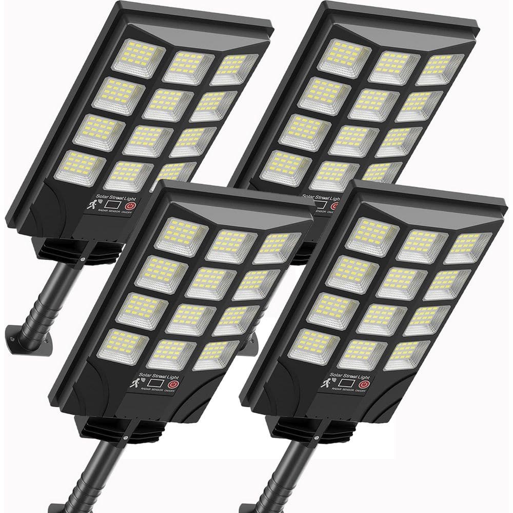 6500K 20000 Lumen LED Solar Street Work Light Outdoor Motion Sensor Waterproof Security Light Dusk to Dawn 4 Piece price history on PriceWatchPro