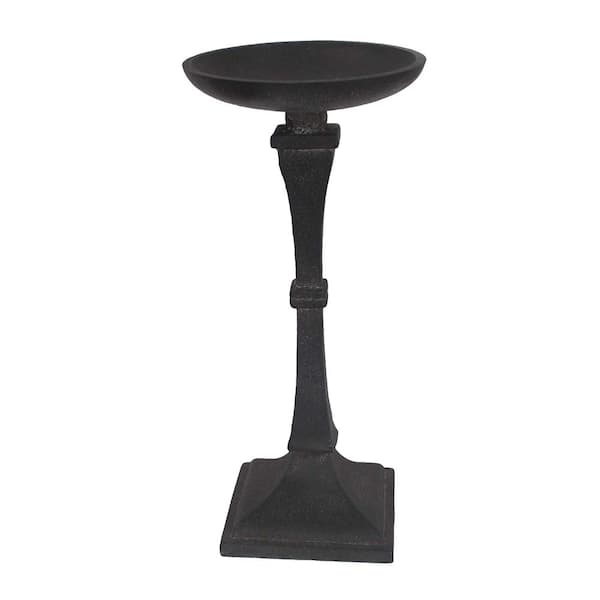 A & B Home 11 in. Fabius Black Candle Holder