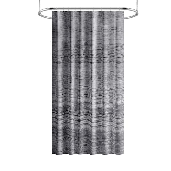 castellousa 72 in. x 72 in. Grey Nomad Polyester Shower Curtain