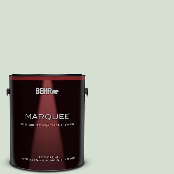 BEHR MARQUEE 1 gal. #S400-2 Comforting Green Flat Exterior Paint & Primer