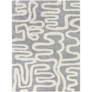 Terence Grey 5 ft. 3 in. x 7 ft. Abstract Area Rug