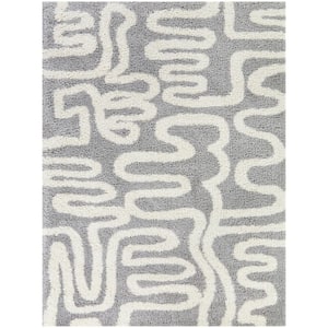 Terence Grey 7 ft. 10 in. x 10 ft. Abstract Area Rug