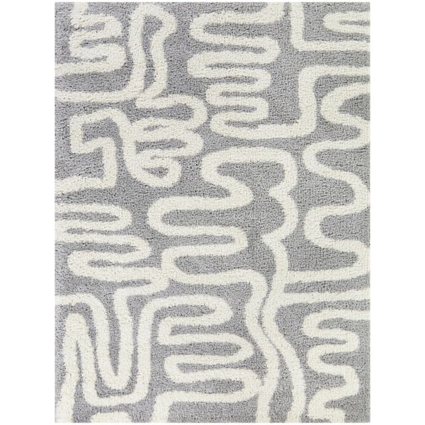 BALTA Terence Grey 7 ft. 10 in. x 10 ft. Abstract Area Rug