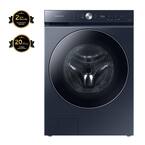 Bespoke 5.3 cu. ft. Ultra-Capacity Smart Front Load Washer in Brushed Navy with AI OptiWash and Auto Dispense