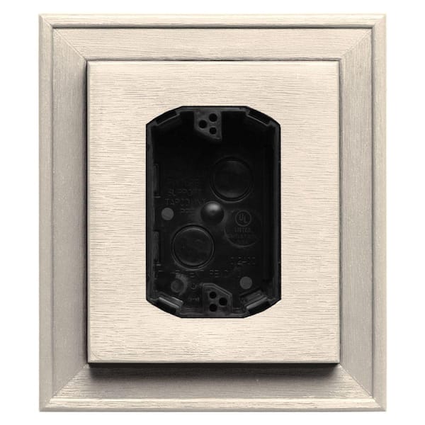 Mid America 7 in. x 8 in. #021 Sandstone Beige UL Electrical Mounting Block